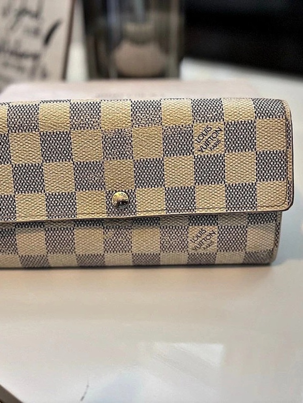 Authentic Louis Vuitton Zippy Wallet Damier Ebene Wallet Brown